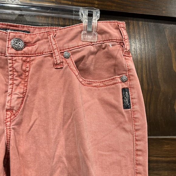 Silver‎ Jeans Women 30 Red Pink Skinny Aiko - Picture 3 of 11